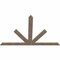 Ekena Millwork Saratoga Smooth Timber Gable Bracket, Douglas Fir, 84"W x 56"H x 1 1/2"D x 5 1/2"F, 16/12 Pitch GBW084X56X0206SAR00SDF - alternate 3